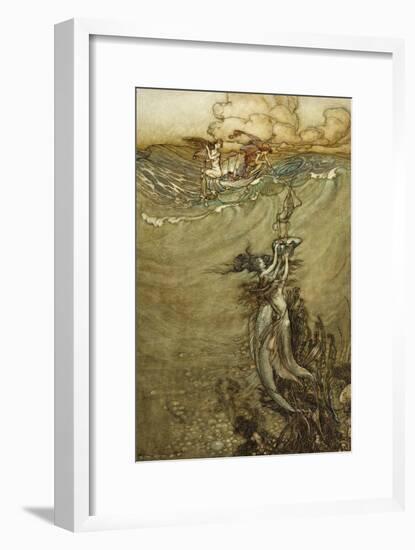 Jewels from the Deep, 1909-Arthur Rackham-Framed Giclee Print