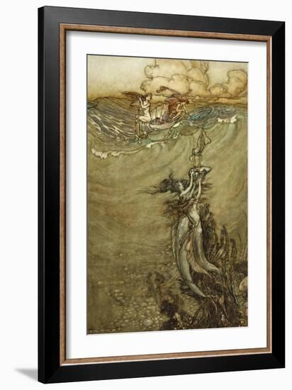 Jewels from the Deep, 1909-Arthur Rackham-Framed Giclee Print