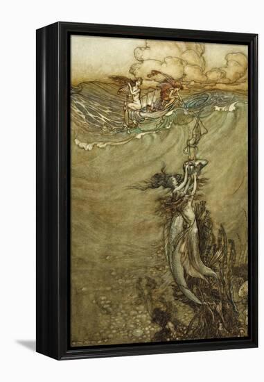 Jewels from the Deep, 1909-Arthur Rackham-Framed Premier Image Canvas