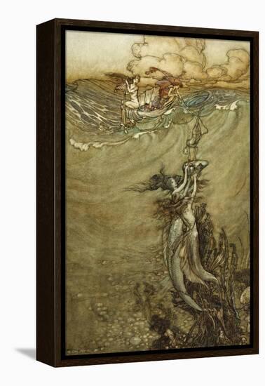 Jewels from the Deep, 1909-Arthur Rackham-Framed Premier Image Canvas