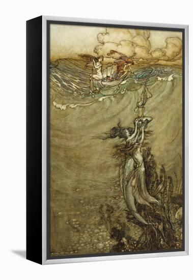 Jewels from the Deep, 1909-Arthur Rackham-Framed Premier Image Canvas