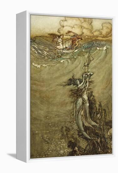 Jewels from the Deep, 1909-Arthur Rackham-Framed Premier Image Canvas