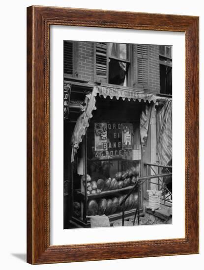 Jewish Bakery "Horowitz" on Lower East Side of New York-null-Framed Art Print