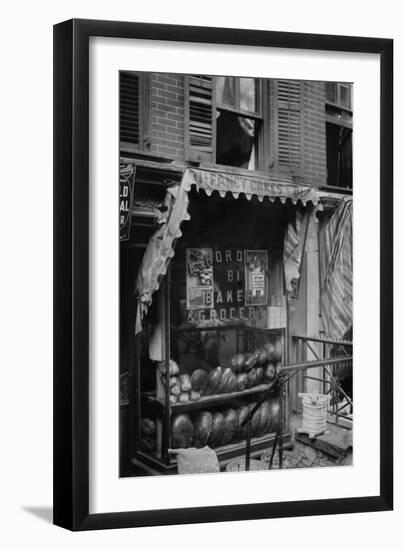 Jewish Bakery "Horowitz" on Lower East Side of New York-null-Framed Art Print