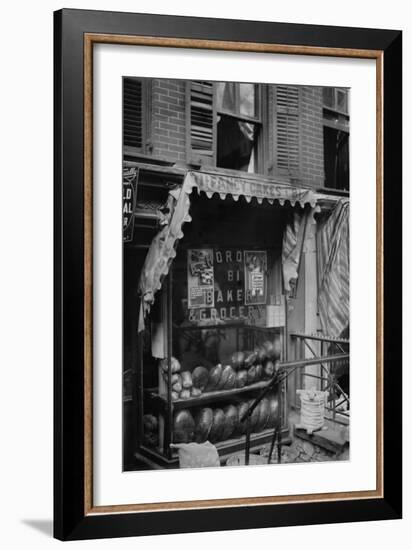 Jewish Bakery "Horowitz" on Lower East Side of New York-null-Framed Art Print