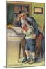 Jewish Boy Reading with His Grandfather-null-Mounted Giclee Print