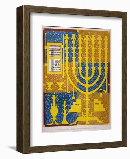Jewish Candlestick-null-Framed Art Print
