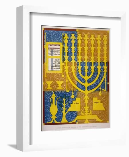 Jewish Candlestick-null-Framed Art Print