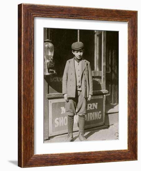 Jewish Cocoanut Shaver-Lewis Wickes Hine-Framed Photo