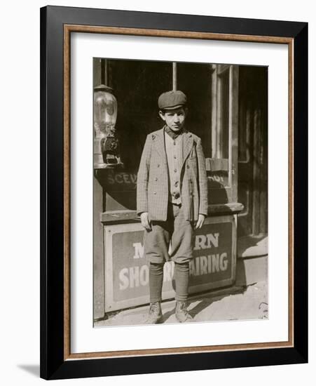 Jewish Cocoanut Shaver-Lewis Wickes Hine-Framed Photo