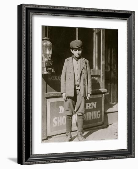 Jewish Cocoanut Shaver-Lewis Wickes Hine-Framed Photo