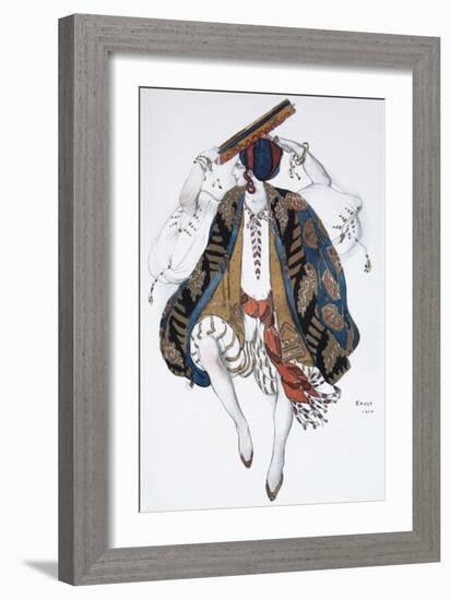 Jewish Dance. Costume Design for the Ballet Cléopatre, 1910-Léon Bakst-Framed Giclee Print