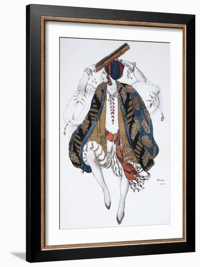 Jewish Dance. Costume Design for the Ballet Cléopatre, 1910-Léon Bakst-Framed Giclee Print