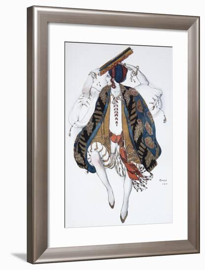 Jewish Dance. Costume Design for the Ballet Cléopatre, 1910-Léon Bakst-Framed Giclee Print