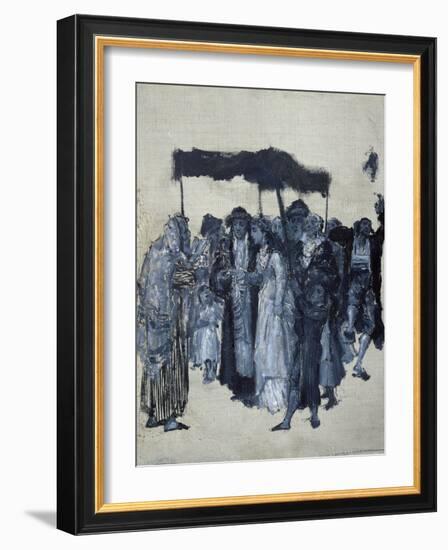 Jewish 'Huppa' (Wedding) 1876-Maurycy Gottlieb-Framed Giclee Print