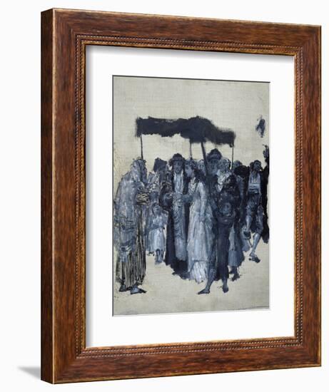 Jewish 'Huppa' (Wedding) 1876-Maurycy Gottlieb-Framed Giclee Print