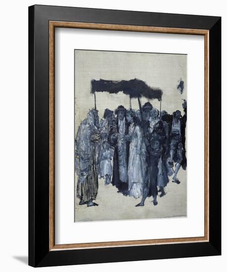 Jewish 'Huppa' (Wedding) 1876-Maurycy Gottlieb-Framed Giclee Print