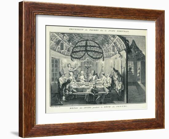 Jewish Meal During the Feast of the Tabernacles-Bernard Picart-Framed Giclee Print