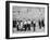 Jewish Men in Various Modes of Traditional Dress at the Wailing Wall in Jerusalem-null-Framed Photographic Print