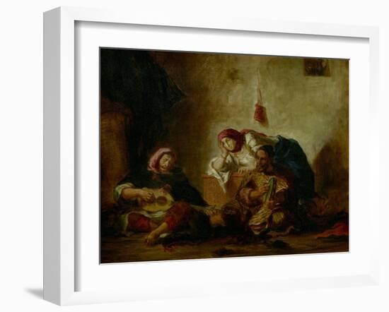 Jewish Musicians of Mogador-Eugene Delacroix-Framed Giclee Print