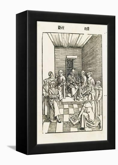 Jewish Oath (From the Laienspiegel, Augsbur)-Ulrich Tengler-Framed Premier Image Canvas