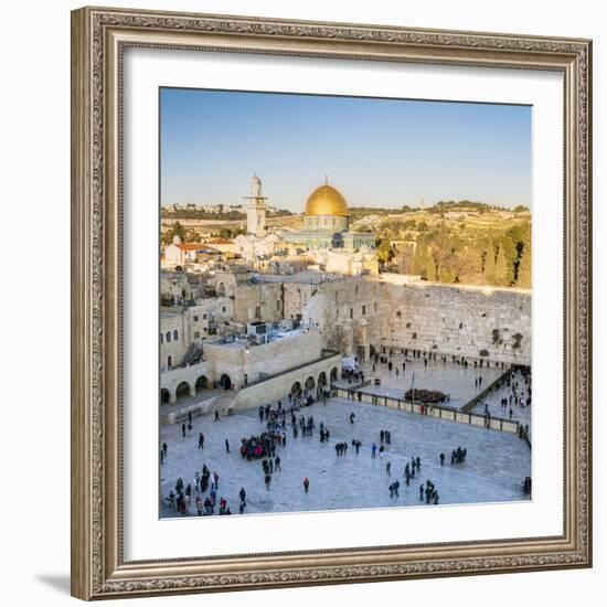 Jewish Quarter of the Western Wall Plaza, Old City, UNESCO World Heritage Site, Jerusalem, Israel-Gavin Hellier-Framed Photographic Print