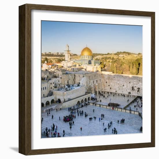 Jewish Quarter of the Western Wall Plaza, Old City, UNESCO World Heritage Site, Jerusalem, Israel-Gavin Hellier-Framed Photographic Print