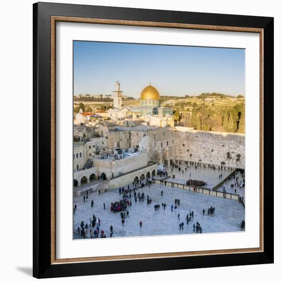 Jewish Quarter of the Western Wall Plaza, Old City, UNESCO World Heritage Site, Jerusalem, Israel-Gavin Hellier-Framed Photographic Print