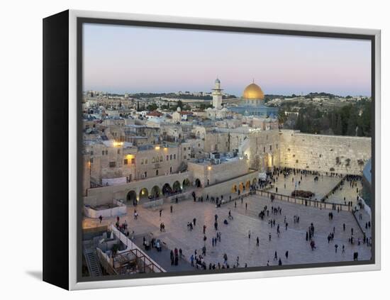 Jewish Quarter of Western Wall Plaza, Old City, UNESCO World Heritage Site, Jerusalem, Israel-Gavin Hellier-Framed Premier Image Canvas