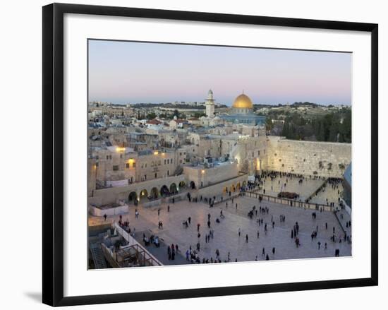 Jewish Quarter of Western Wall Plaza, Old City, UNESCO World Heritage Site, Jerusalem, Israel-Gavin Hellier-Framed Photographic Print