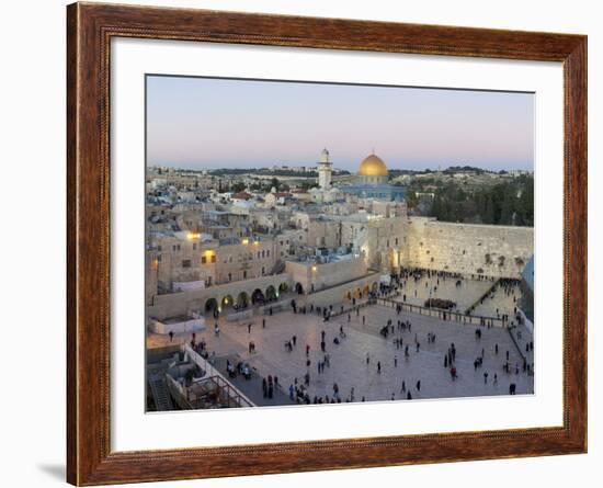 Jewish Quarter of Western Wall Plaza, Old City, UNESCO World Heritage Site, Jerusalem, Israel-Gavin Hellier-Framed Photographic Print