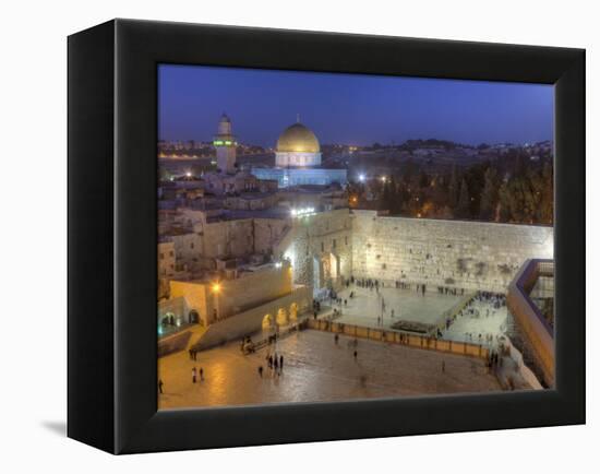 Jewish Quarter of Western Wall Plaza, Old City, UNESCO World Heritge Site, Jerusalem, Israel-Gavin Hellier-Framed Premier Image Canvas