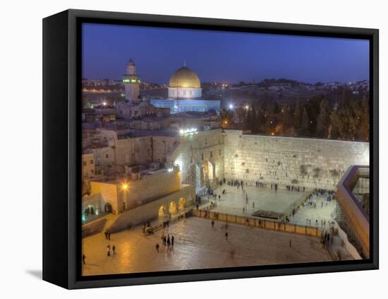 Jewish Quarter of Western Wall Plaza, Old City, UNESCO World Heritge Site, Jerusalem, Israel-Gavin Hellier-Framed Premier Image Canvas