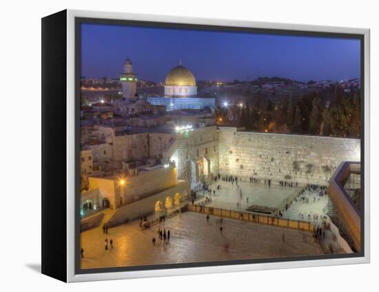 Jewish Quarter of Western Wall Plaza, Old City, UNESCO World Heritge Site, Jerusalem, Israel-Gavin Hellier-Framed Premier Image Canvas