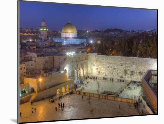 Jewish Quarter of Western Wall Plaza, Old City, UNESCO World Heritge Site, Jerusalem, Israel-Gavin Hellier-Mounted Photographic Print
