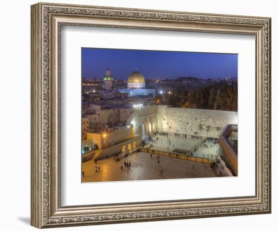 Jewish Quarter of Western Wall Plaza, Old City, UNESCO World Heritge Site, Jerusalem, Israel-Gavin Hellier-Framed Photographic Print