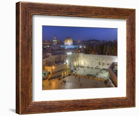 Jewish Quarter of Western Wall Plaza, Old City, UNESCO World Heritge Site, Jerusalem, Israel-Gavin Hellier-Framed Photographic Print