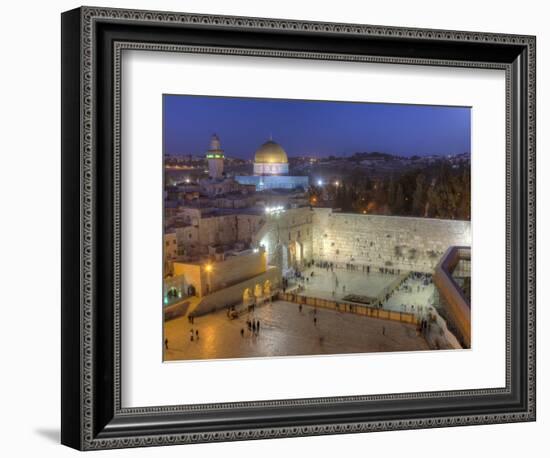 Jewish Quarter of Western Wall Plaza, Old City, UNESCO World Heritge Site, Jerusalem, Israel-Gavin Hellier-Framed Photographic Print