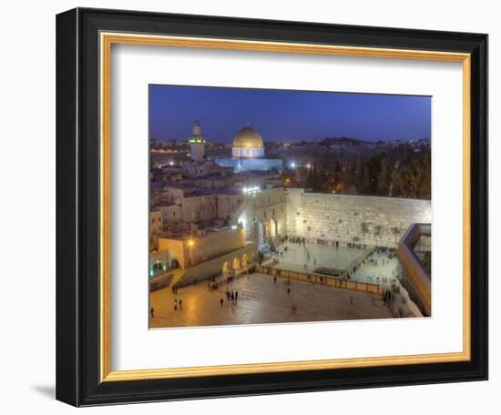 Jewish Quarter of Western Wall Plaza, Old City, UNESCO World Heritge Site, Jerusalem, Israel-Gavin Hellier-Framed Photographic Print