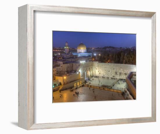 Jewish Quarter of Western Wall Plaza, Old City, UNESCO World Heritge Site, Jerusalem, Israel-Gavin Hellier-Framed Photographic Print