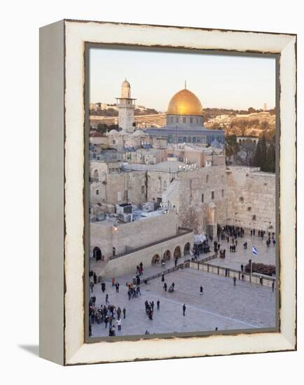 Jewish Quarter of Western Wall Plaza, UNESCO World Heritage Site, Jerusalem, Israel-Gavin Hellier-Framed Premier Image Canvas