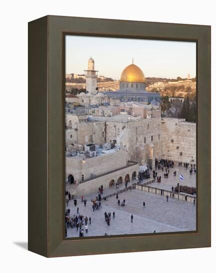 Jewish Quarter of Western Wall Plaza, UNESCO World Heritage Site, Jerusalem, Israel-Gavin Hellier-Framed Premier Image Canvas