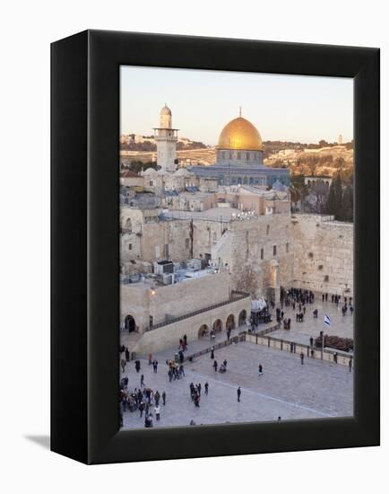 Jewish Quarter of Western Wall Plaza, UNESCO World Heritage Site, Jerusalem, Israel-Gavin Hellier-Framed Premier Image Canvas