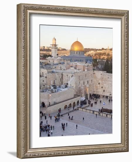 Jewish Quarter of Western Wall Plaza, UNESCO World Heritage Site, Jerusalem, Israel-Gavin Hellier-Framed Photographic Print