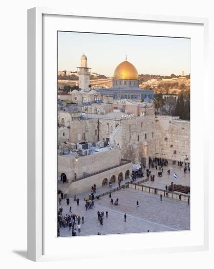 Jewish Quarter of Western Wall Plaza, UNESCO World Heritage Site, Jerusalem, Israel-Gavin Hellier-Framed Photographic Print