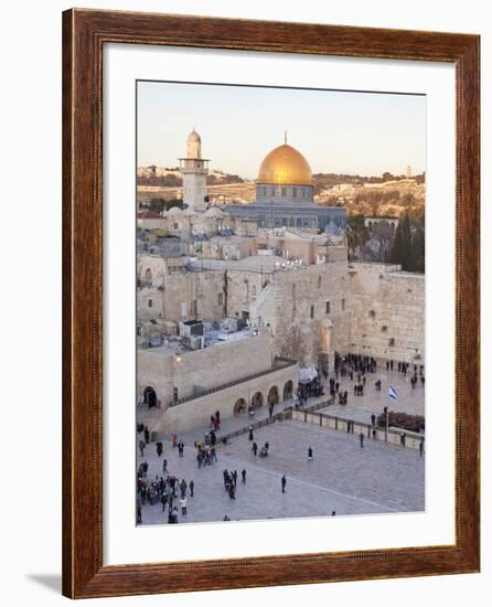 Jewish Quarter of Western Wall Plaza, UNESCO World Heritage Site, Jerusalem, Israel-Gavin Hellier-Framed Photographic Print