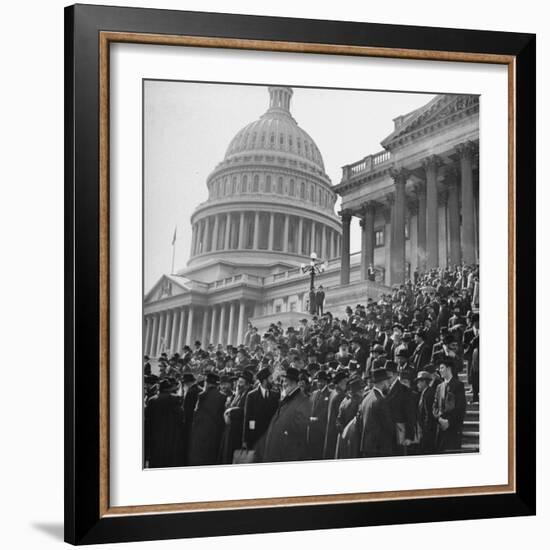 Jewish Rabbis March on Washington, on the Senate Steps-Thomas D^ Mcavoy-Framed Photographic Print