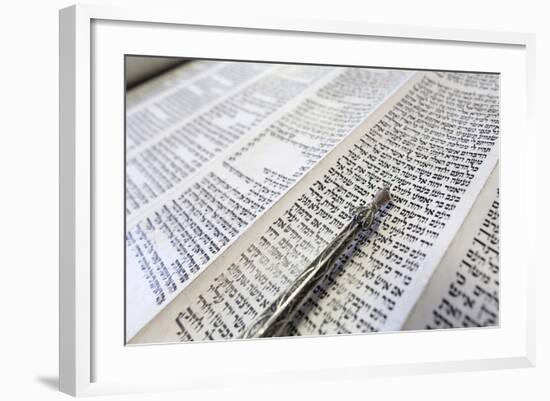 Jewish Torah Scroll with Pointer, Paris, France, Europe-Godong-Framed Photographic Print