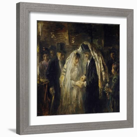 Jewish Wedding, 1903-Jozef Israels-Framed Art Print
