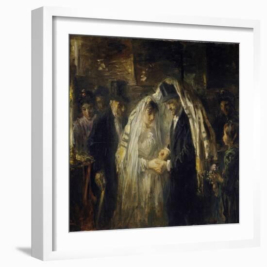 Jewish Wedding, 1903-Jozef Israels-Framed Art Print